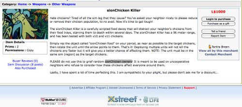 Chicken killer